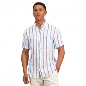 риза,с,къс,ръкав,мъжки,ризи,fynch,hatton,colorful,linen,stripes,short,sleeve,shirt,blue,(peony)