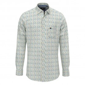 риза,с,дълъг,ръкав,мъжки,ризи,fynch,hatton,combi,print,long,sleeve,shirt,green