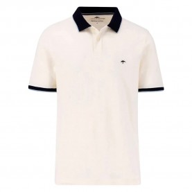 Fynch hatton Colourblock Premium Cotton short sleeve polo - Beige (New Offwhite) мъжки,блузи,с,яка,fynch,hatton,colourblock,premium,cotton,short,sleeve,polo,beige,(new,offwhite)