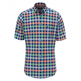 Карирана риза Fynch hatton Colorful Combi Checks short sleeve shirt - Multicolor (Sunny Orange) карирана,риза,дамски,ризи,мъжки,ризи,fynch,hatton,colorful,combi,checks,short,sleeve,shirt,multicolor,(sunny,orange)