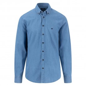 риза,с,дълъг,ръкав,мъжки,ризи,fynch,hatton,denim,shirt,long,sleeve,shirt,blue,(crystal,blue)