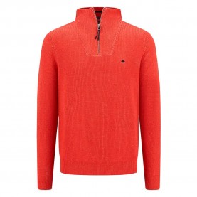 блуза,мъжки,пуловери,fynch,hatton,fisherman,half,zip,sweater,red