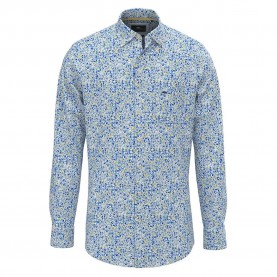 риза,с,дълъг,ръкав,мъжки,ризи,fynch,hatton,flower,print,mix,long,sleeve,shirt,blue