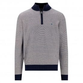 блуза,мъжки,пуловери,fynch,hatton,fine,stripes,half,zip,sweater,grey