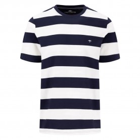 Тениска Fynch hatton Heavy Striped short sleeve T-shirt - Blue (Navy) тениска,мъжки,тениски,дамски,тениски,fynch,hatton,heavy,striped,short,sleeve,t,shirt,blue,(navy)