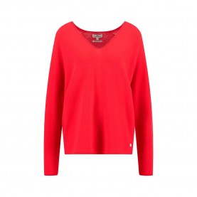 блуза,дамски,пуловери,дамски,плетени,дрехи,fynch,hatton,fine,cotton,v,neck,sweater,red,(crimson,red)
