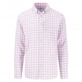 карирана,риза,мъжки,ризи,fynch,hatton,linen,check.,b.d,long,sleeve,shirt,pink,(peony)