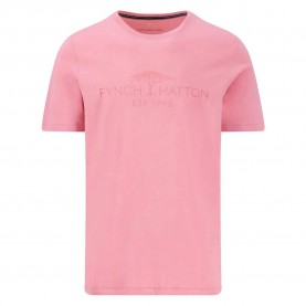 тениска,мъжки,тениски,fynch,hatton,logo,short,sleeve,t,shirt,peony,(pink)