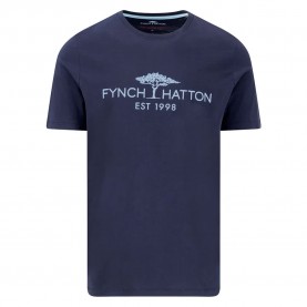 тениска,мъжки,тениски,fynch,hatton,logo,short,sleeve,t,shirt,navy,(blue)