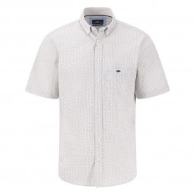 риза,с,къс,ръкав,мъжки,ризи,fynch,hatton,minimal,poplin,print,short,sleeve,shirt,white,(vivid,yellow)