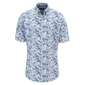Риза с къс ръкав Fynch hatton Modern Prints short sleeve shirt - Blue (Strong Blue) риза,с,къс,ръкав,дамски,ризи,мъжки,ризи,fynch,hatton,modern,prints,short,sleeve,shirt,blue,(strong,blue)