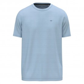 Тениска Fynch hatton Structure short sleeve T-shirt - Blue (Summer Breeze) тениска,мъжки,тениски,дамски,тениски,fynch,hatton,structure,short,sleeve,t,shirt,blue,(summer,breeze)