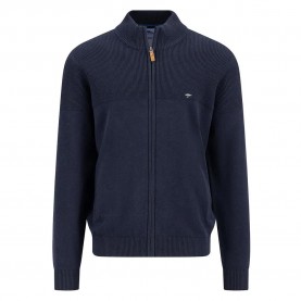Блуза Fynch hatton Stitch Mix full zip sweater - Blue (Navy) блуза,мъжки,пуловери,fynch,hatton,stitch,mix,full,zip,sweater,blue,(navy)