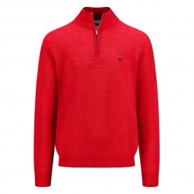 блуза,мъжки,пуловери,fynch,hatton,structure,half,zip,sweater,poppy,red,(red)