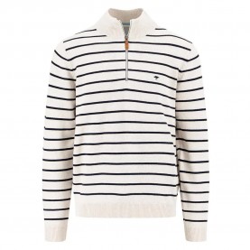 блуза,мъжки,пуловери,fynch,hatton,striped,half,zip,sweater,white,(new,offwhite)