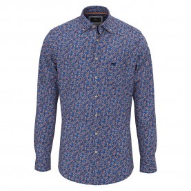 риза,с,дълъг,ръкав,мъжки,ризи,fynch,hatton,summer,flower,print,long,sleeve,shirt,navy,(blue)