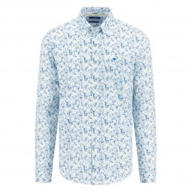 риза,с,дълъг,ръкав,мъжки,ризи,fynch,hatton,structured,print,mix,long,sleeve,shirt,vivid,yellow,(blue)