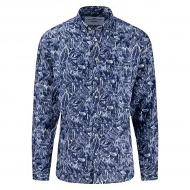 риза,с,дълъг,ръкав,мъжки,ризи,fynch,hatton,summer,linen,prints,long,sleeve,shirt,blue