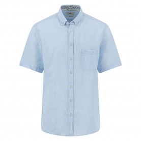 Риза с къс ръкав Fynch hatton Summer Linen short sleeve shirt - Blue (Summer Breeze) риза,с,къс,ръкав,мъжки,ризи,fynch,hatton,summer,linen,short,sleeve,shirt,blue,(summer,breeze)