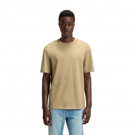 Тениска HUGO Dapolino 10248326 RED short sleeve T-shirt - Beige (Medium Beige) тениска,мъжки,тениски,дамски,тениски,hugo,dapolino,10248326,red,short,sleeve,t,shirt,beige,(medium,beige)