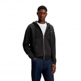 блуза,мъжки,пуловери,hugo,dapozip,10249110,01,full,zip,sweatshirt,black