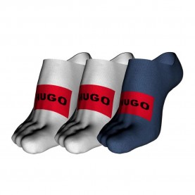 чорапи,мъжки,чорапи,hugo,label,10251178,01,no,show,socks,3,pairs,white,blue,(medium,blue)