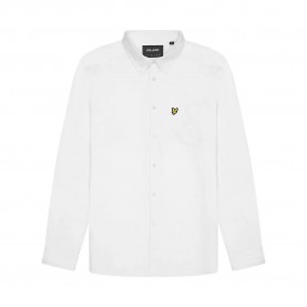риза,с,дълъг,ръкав,мъжки,ризи,lyle,&,scott,plain,oxford,long,sleeve,shirt,white