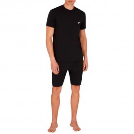 пижама,мъжки,пижами,emporio,armani,em000400,af10772,short,sleeve,pyjama,black