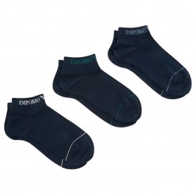 Чорапи Emporio armani EM000550_AF12276 Sneaker socks 3 pairs - Blue (Armani Blue / Armani) чорапи,мъжки,чорапи,emporio,armani,em000550,af12276,sneaker,socks,3,pairs,blue,(armani,blue,armani)