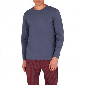 пижама,мъжки,пижами,emporio,armani,em000611,af10801,long,sleeve,pyjama,vintage,vert.stripes,(grey)