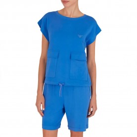 риза,с,къс,ръкав,дамски,блузи,emporio,armani,ew000391,af10893,short,sleeve,sweatshirt,blue