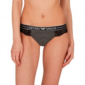дамско,бельо,дамски,бикини,и,танкини,emporio,armani,ew000394,af10885,brazilian,panties,black,ivory,stripes,(black)