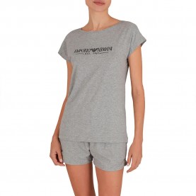 пижама,дамски,пижами,emporio,armani,ew000495,af10881,short,sleeve,pyjama,grey