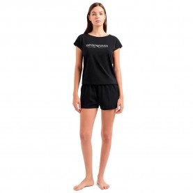 пижама,дамски,пижами,emporio,armani,ew000495,af10881,short,sleeve,pyjama,black
