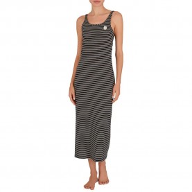 дамски,пижами,emporio,armani,ew000514,af10885,sleeveless,nightgown,black,ivory,stripes,(black)