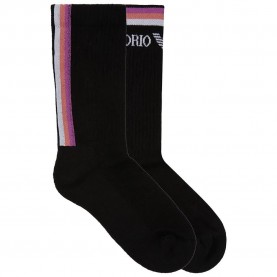 чорапи,дамски,чорапи,emporio,armani,ew000579,af13219,short,socks,2,pairs,black,(black,black)