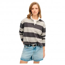 блуза,с,яка,дамски,блузи,с,яка,superdry,ath,essential,stripe,long,sleeve,polo,grey