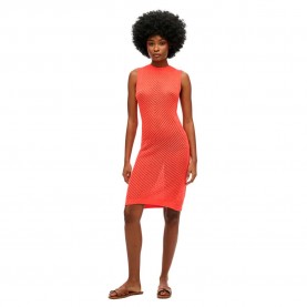 рокля,дамски,поли,и,рокли,superdry,chevron,crochet,short,dress,hot,coral,(orange)