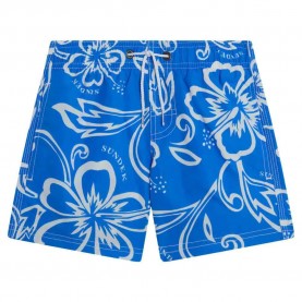 бански,гащета,детски,бански,костюми,sundek,archive,hibiscus,swimming,shorts,blue