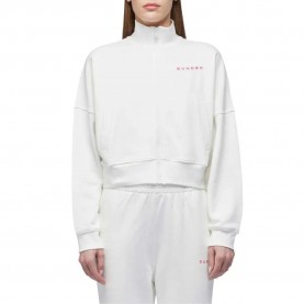 блуза,дамски,блузи,sundek,felpa,logo,full,zip,sweatshirt,white