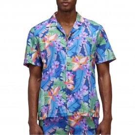 риза,с,къс,ръкав,мъжки,ризи,sundek,floreale,all,over,short,sleeve,shirt,blue