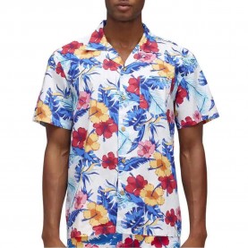 риза,с,къс,ръкав,мъжки,ризи,sundek,floreale,all,over,short,sleeve,shirt,white