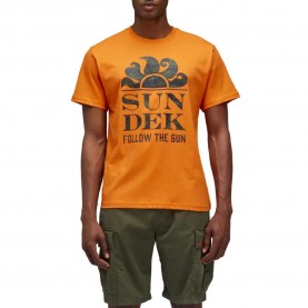 тениска,мъжки,тениски,sundek,follow,the,sun,short,sleeve,t,shirt,orange