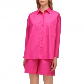риза,с,дълъг,ръкав,дамски,блузи,дамски,ризи,sundek,oversize,popeline,long,sleeve,shirt,pink