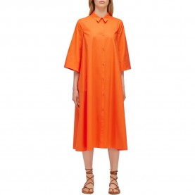 дамски,блузи,дамски,ризи,sundek,popeline,3,4,sleeve,shirt,orange