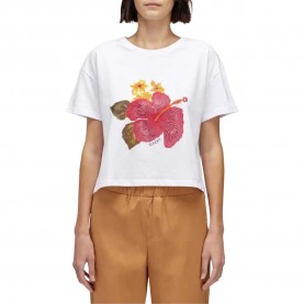 тениска,дамски,тениски,sundek,short,sleeve,t,shirt,white
