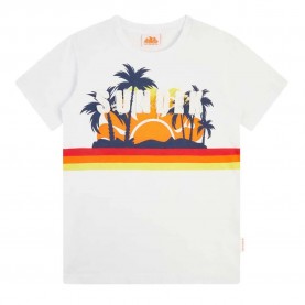 тениска,детски,тениски,sundek,sunset,short,sleeve,t,shirt,white