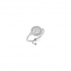 бижутерия,guess,4g,crush,ring,silver,(silver)