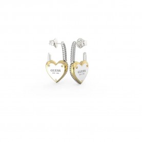 бижутерия,guess,all,you,need,is,love,earrings,golden,(silver,gold)