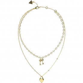 бижутерия,guess,all,you,need,is,love,necklace,golden